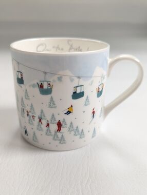 Sophie Allport Mug Skiing On The Piste! Fine Bone China